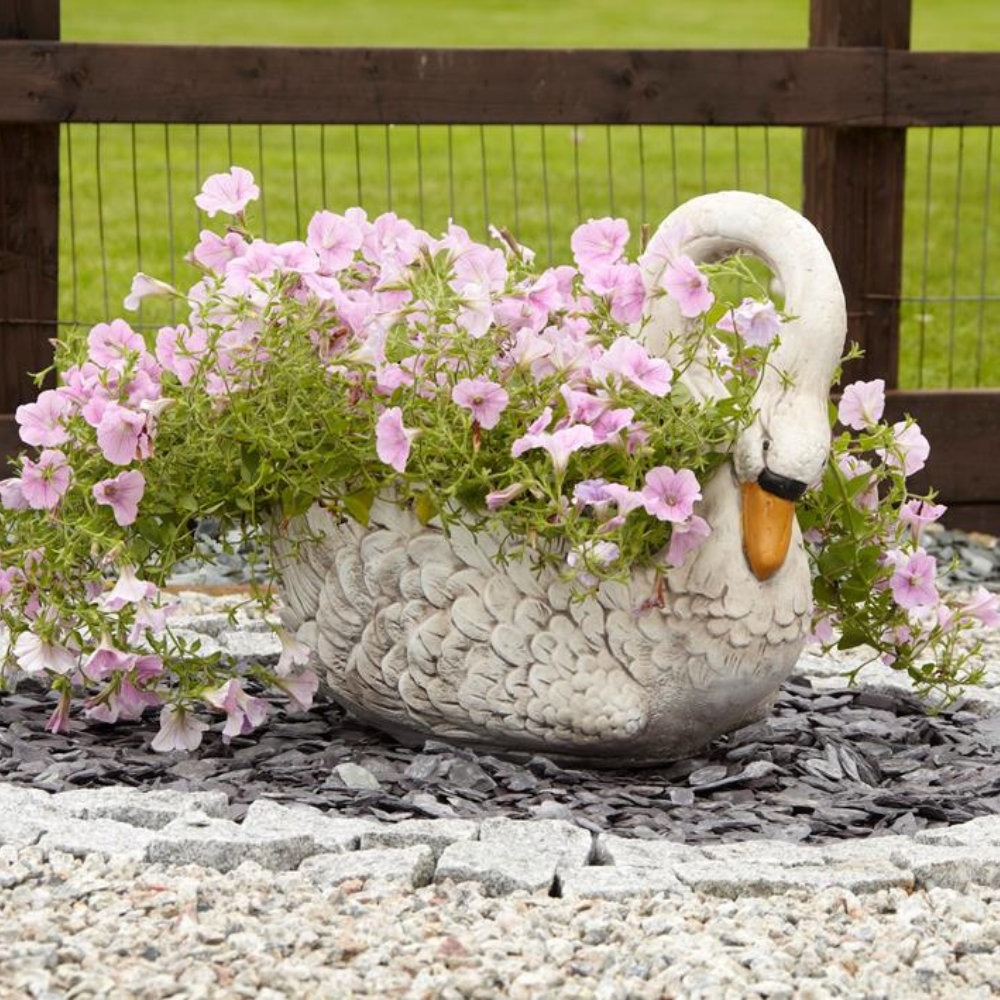 Swan Planter Garden Ornament